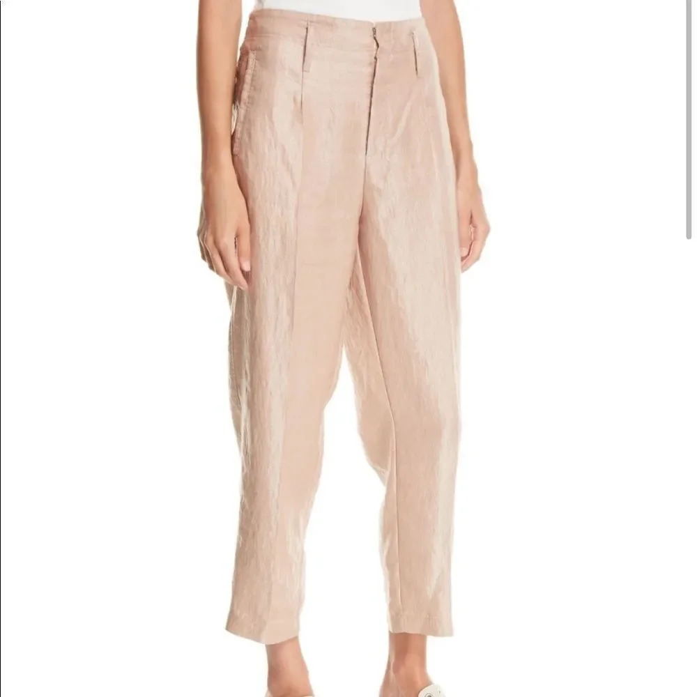 Forte Forte "Iridescent" pants in satiny linen.